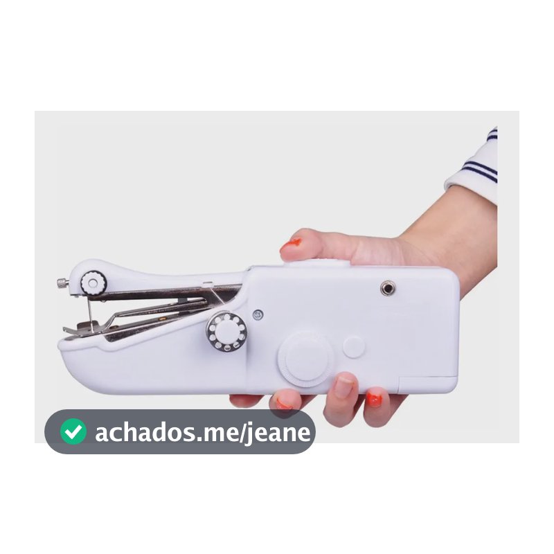 Máquina Costura Manual Portátil Ajuste Barra Reta Zig-zag Sortida Pilhas