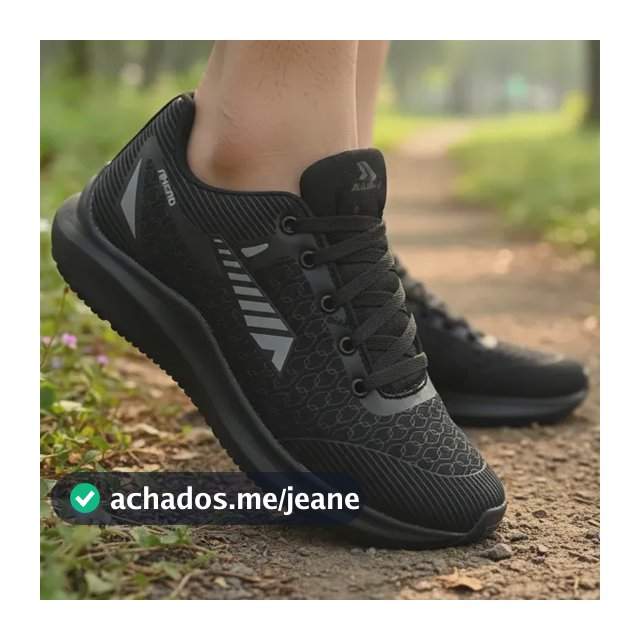 Tenis Masculino Caminhada Academia Ahead Fit Solado Preto