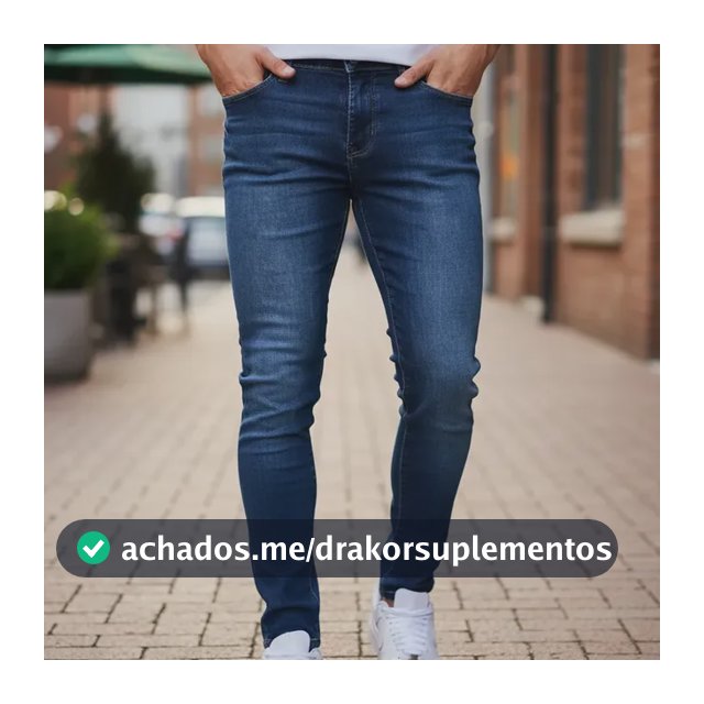 Calça Jeans Masculina Original Elastano Lycra