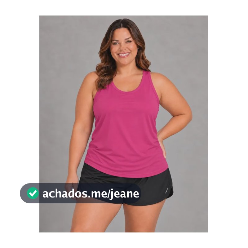 Regata Feminina Plus Size Dry Fit Academia Treino G1 A G3 Rosa G1 Lisa