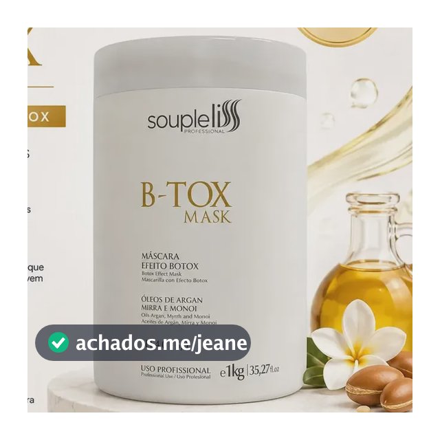 Mask Gold Liss B-tox Soupleliss Profissional 1kg