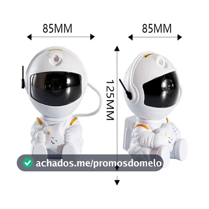 Astronauta para Quarto com Luz Nebulosa e Galáxia