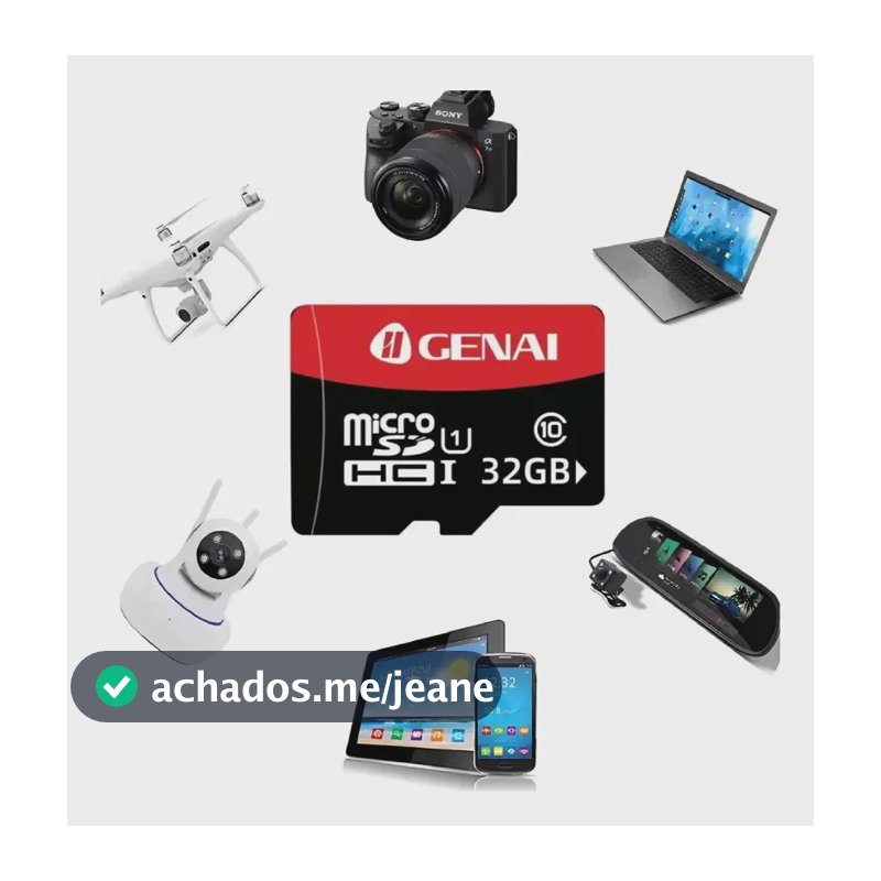 Cartão Memória Micro Sd Genai 32gb Original Qualidade Top