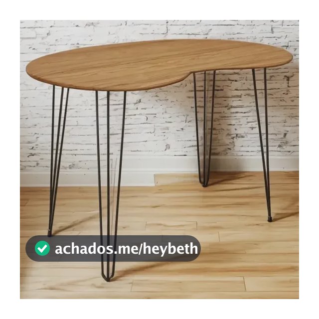 Mesa Jantar Orgânica Grão 1,20 X 0,80m Marrom Preto