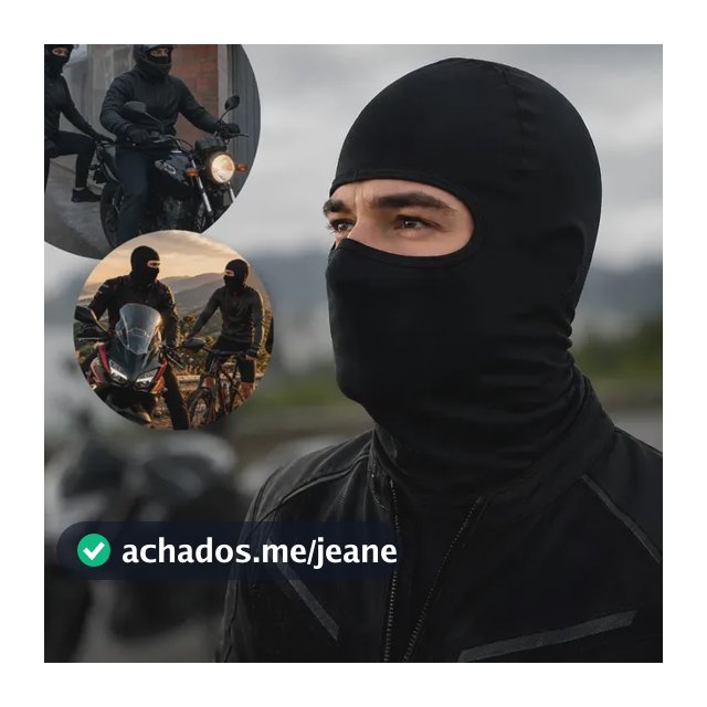 Balaclava Térmica Ninja Maberfix UV50+ para Moto e Ciclismo com Proteção Solar e Secagem Rápida