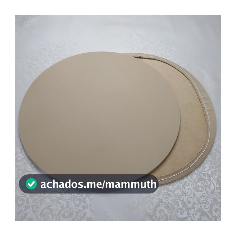 6 Capas Para Sousplat Lisa Para Bases De 25cm - Rapido Cor Avela Liso