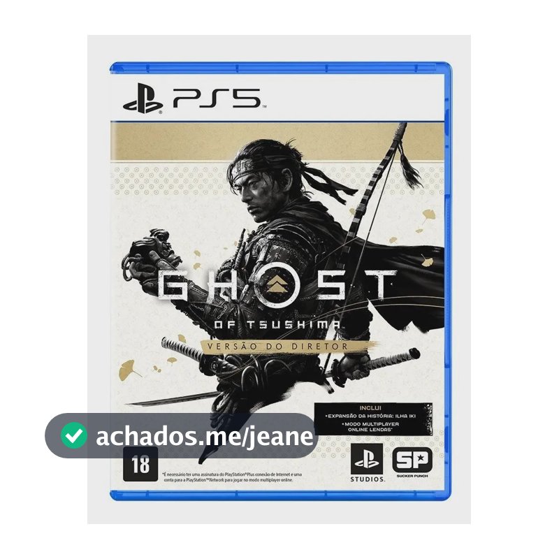 Jogo Ghost Of Tsushima Director's Cut Mídia Física Ps5 Sony