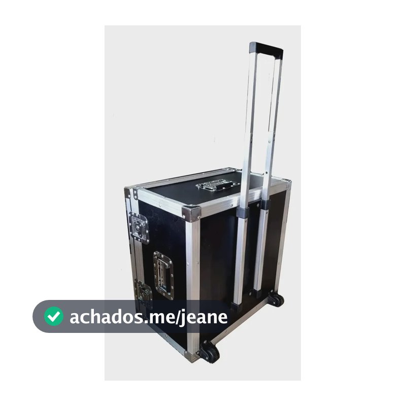 Case Baú Medidas Internas 50x50x30 Com Roda E Alça Tipo Mala