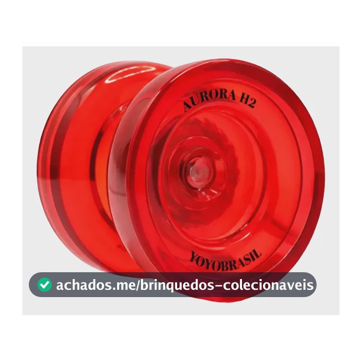 Yoyo Yoyobrasil Aurora H2 Profissional Com Rolamento Ioio Vermelho