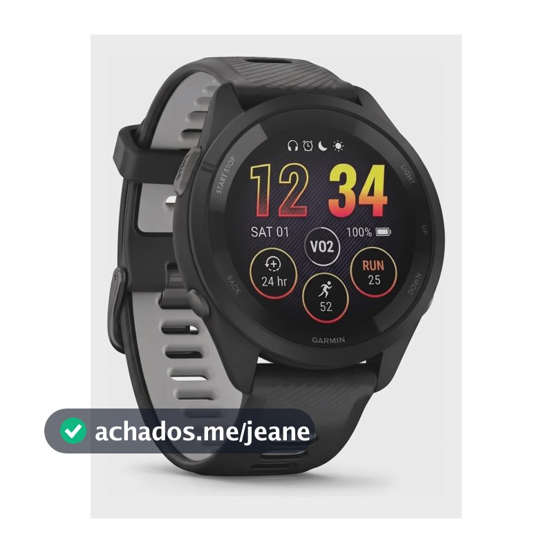 Garmin Forerunner 265 Relógio Inteligente 42,3 Mm Cinza Preto