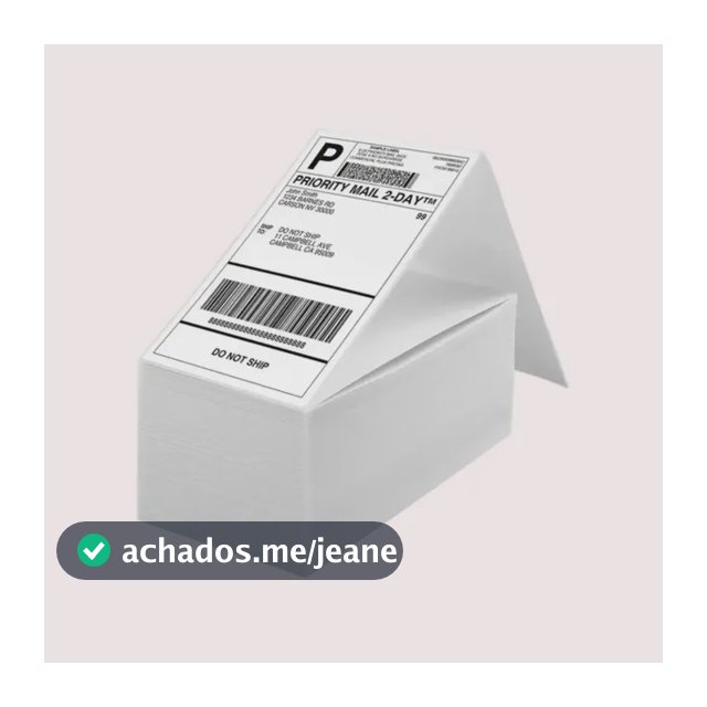 10 Mil Etiquetas 10x15 100x150 Térmica Serrilha Resma Branco
