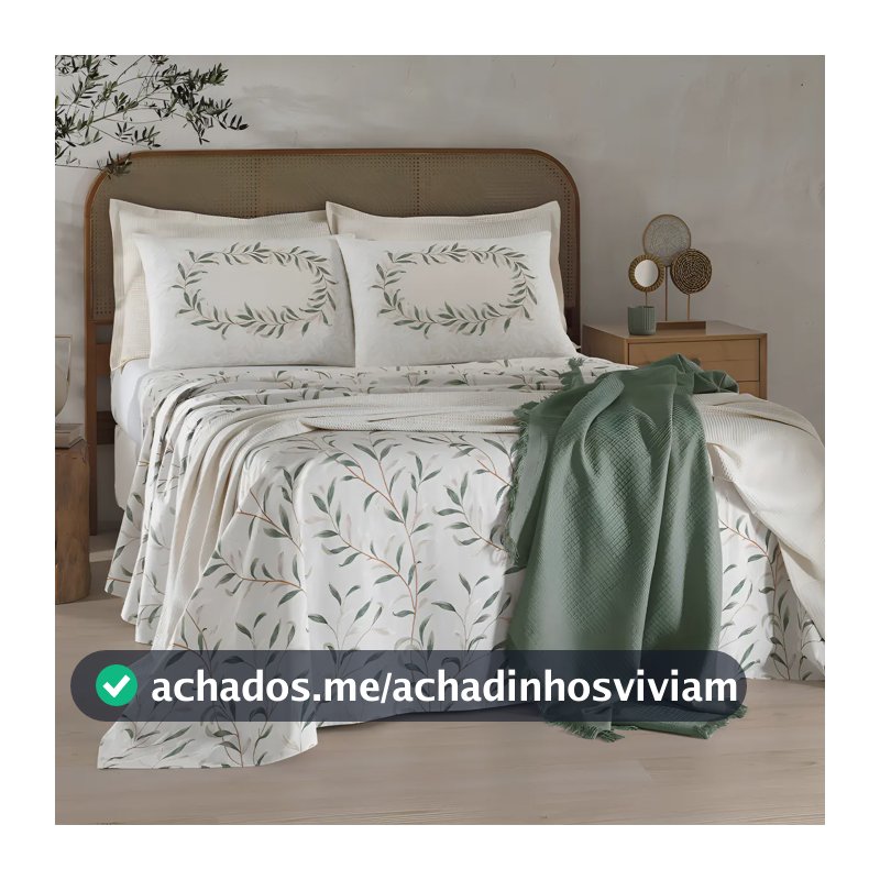 Jogo De Cama Casal 100%algodão 180 Fios Dohler