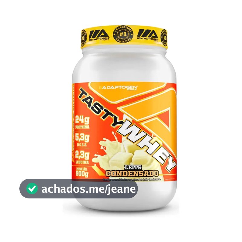 Proteína Adaptogen Science Tasty Whey Gourmet em pó sabor Leite condensado x 900g