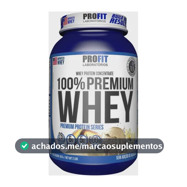100% Whey Premium - 907g Baunilha - Profit