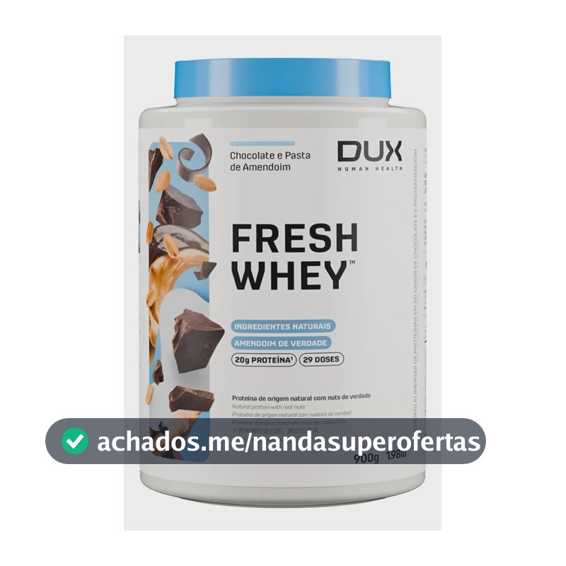 DUX HUMAN HEALTH Fresh Whey Protein Chocolate e Pasta de Amendoim 900g