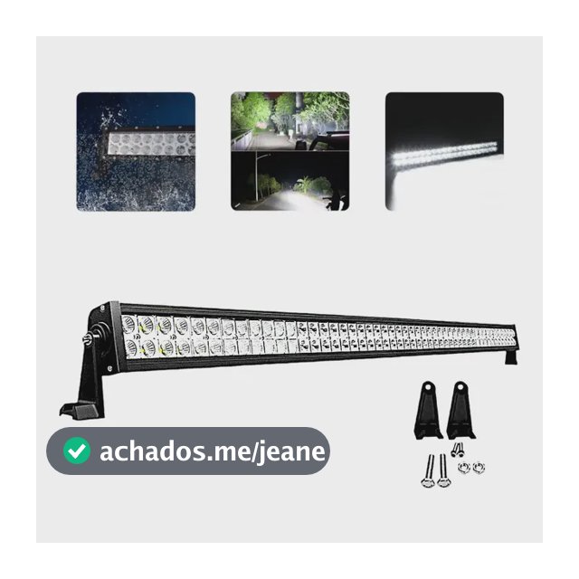 Barra De Led 77cm 8d 12v 24v 350w P Truck Caminhão Carreta