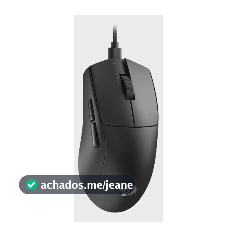 Mouse Redragon Ultra Light K1ng M724 1k Hz preto com fio