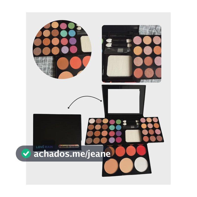 Kit De Maquiagem Profissional Completo 41 Itens Paleta Blush