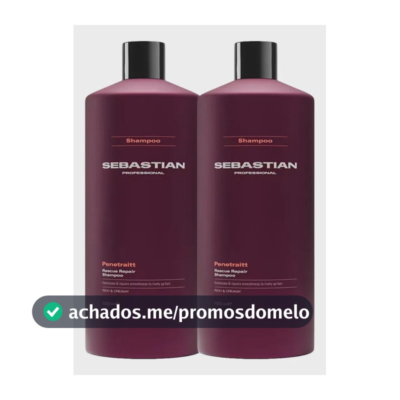 Kit Sebastian Penetraitt Shampoo 1lt + Condicionador 1lt