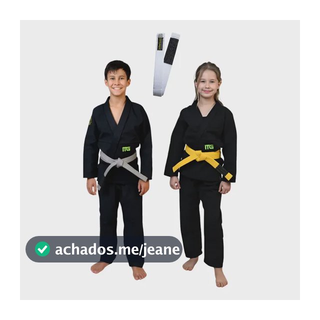 Kimono Infantil Jiu Jitsu, In The Guard Unissex Faixa Grátis