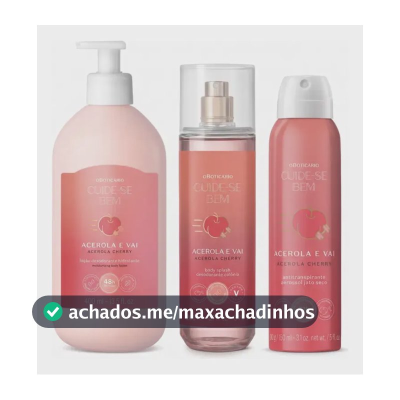 Combo Cuide Se Bem Acerola E Vai - 3 Itens