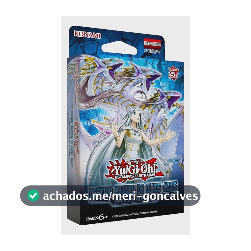 Yugioh Deck Estrutural Destino Branco De Olhos Azuis Yu Gi Oh Português