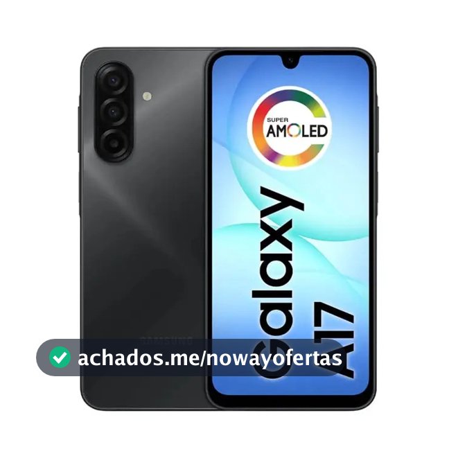 Celular Samsung Galaxy A17 Com Ia, 256gb, 8gb Ram, Câm De 50mp, Tela De 6.7 , Nfc, Ip54 - Preto 4G
