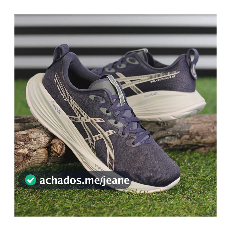 Tênis Asics Gel Cumulus 27 Feminino Ortholite Anti Impacto Roxo 35 Br
