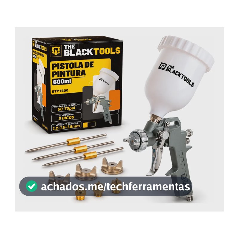 Pistola De Pintura Pneumática The Black Tools 5457