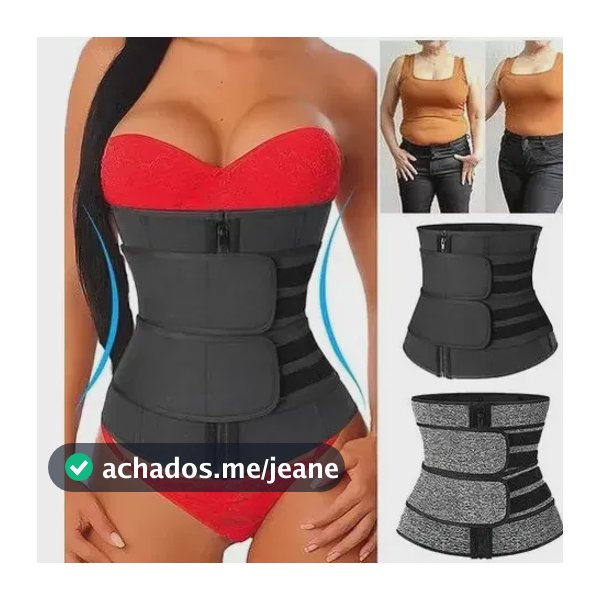 Cinta Modeladora Suar Térmica Abdominal Compressão Corset