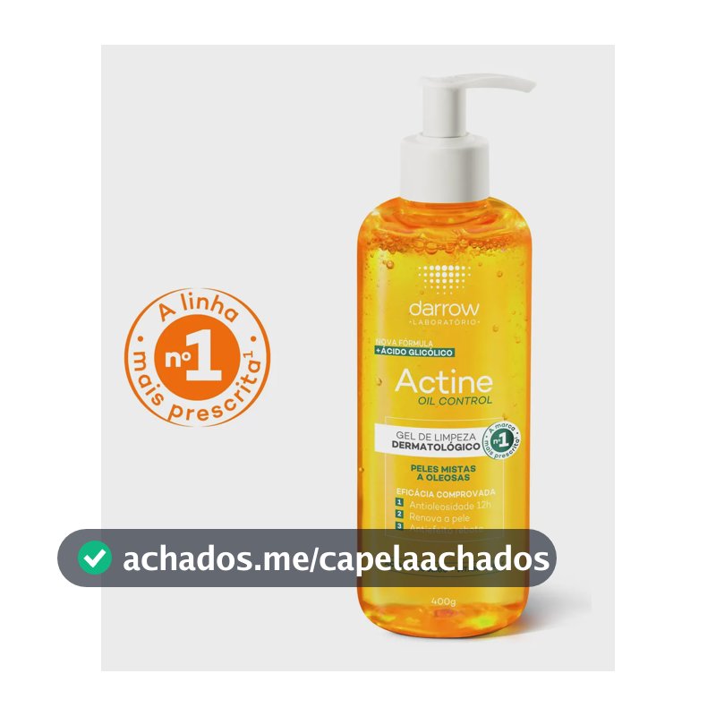 Gel de Limpeza Facial Darrow Actine Oil Control Pele Mista Oleosa 400g