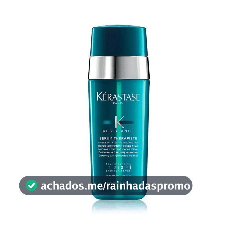 Sérum Capilar Reparador para Cabelos Danificados e Pontas Duplas com Proteção Térmica até 230°C e Sève de Résurrection Kérastase Résistance Thérapiste 30ml