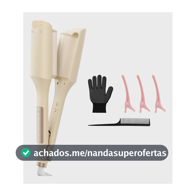 Modelador De Ondas Gokoco Íons E Barril De Cerâmica Bivolt Bege 127-220v