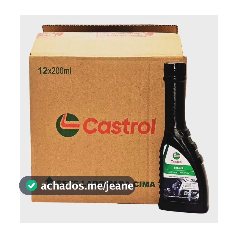 12x Aditivo Combustível Castrol Motores Diesel Premium 200ml