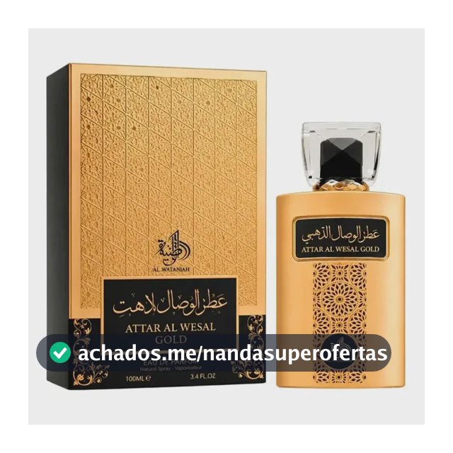 Perfume Árabe Attar Al Wesal Gold Edp Masculino 100ml Com Nf