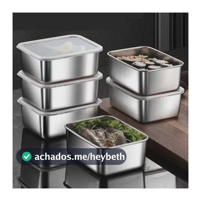 Caixa De Armazenamento De Alimentos Com Tampa Para Geladeira 1pc