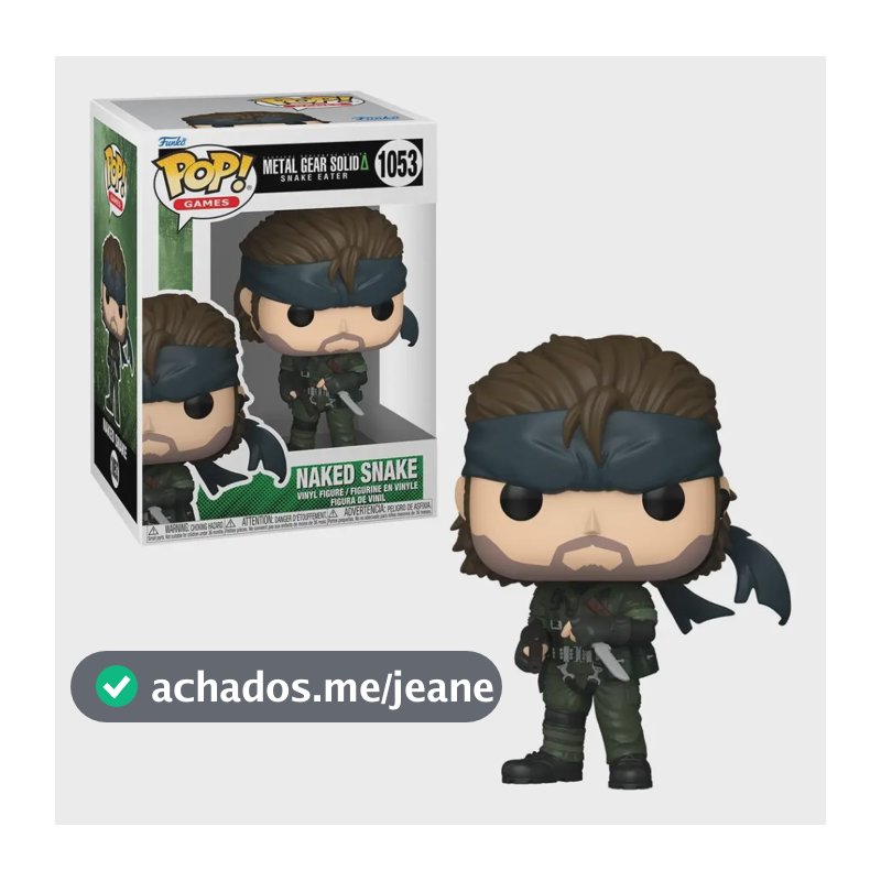 Boneco Funko Pop! Metal Gear Solid - Naked Snake