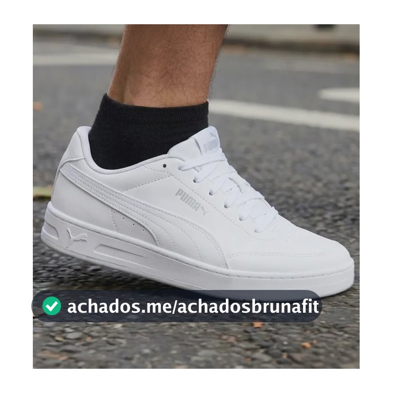 Tênis Masculino Casual Puma Court Classic Softfoam+ Branco 40 Br