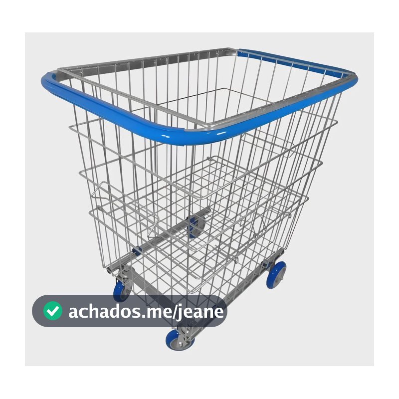 Carrinho Para Condomínio 215 Litros Com Repartição Lateral