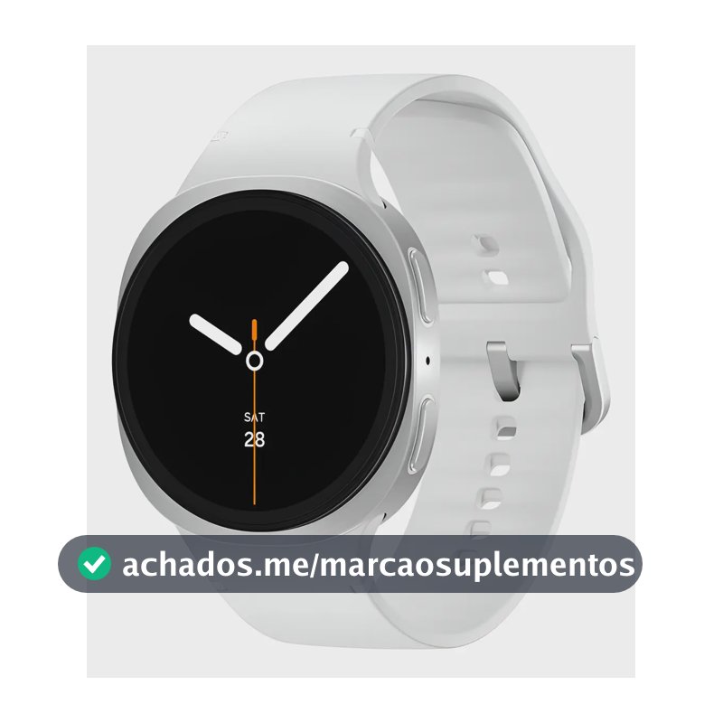 Samsung Galaxy Watch8 Smartwatch 40mm Lte, Galaxy Ai Caixa Prata Pulseira Prata Bisel Prata