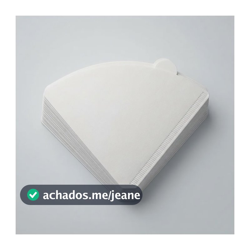 Filtro De Café V60 Cônico 102 Papel Branco 100 Unidades