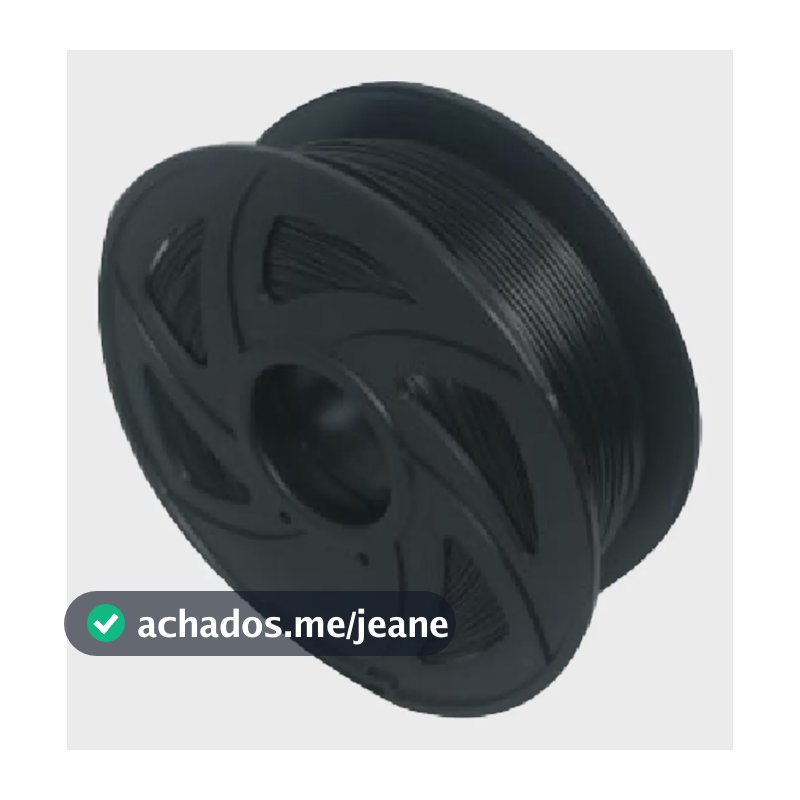 Filamento Tpu Flexível 1.75mm 1kg Para Impressora 3d Cor Preto