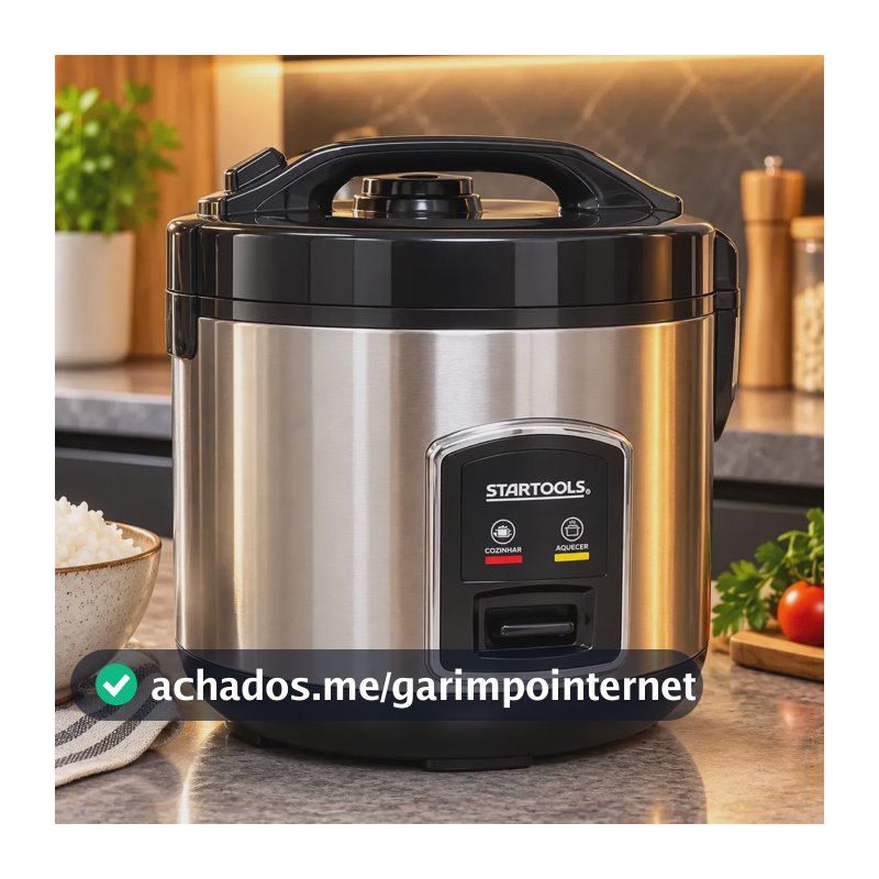 Panela Arroz Eletrica 1 L 400w Cozinha Aquecer Antiaderente Preto 220v