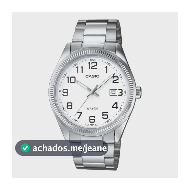 Relógio Casio Masculino Analógico Quartz Mtp-1302pd-7bvef Branco