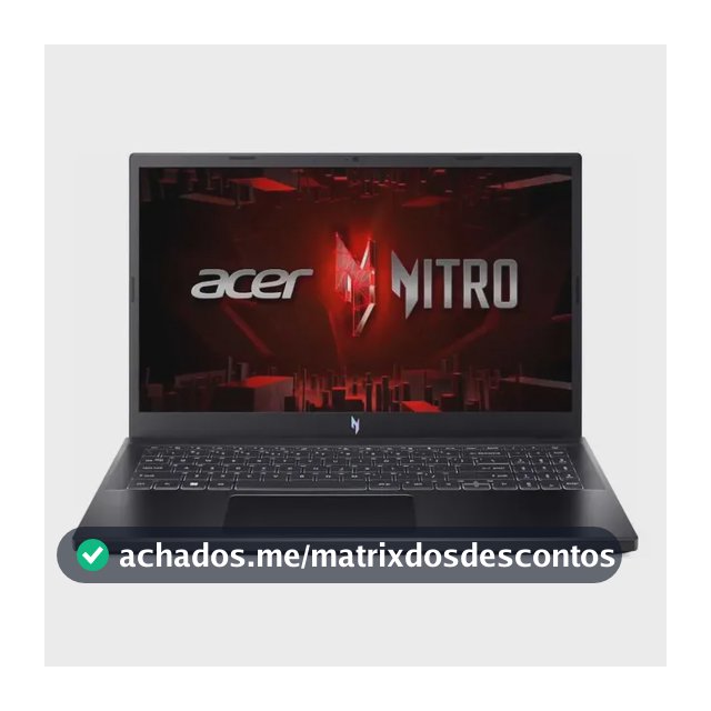 Notebook Gamer Acer Nitro V ANV15-51-57WS Intel® Core™ i5-13420H 13ªGeração 512SSD 8GB Nvidia® GeForce® RTX 3050 GDDR6 Linux Gutta 15,6'