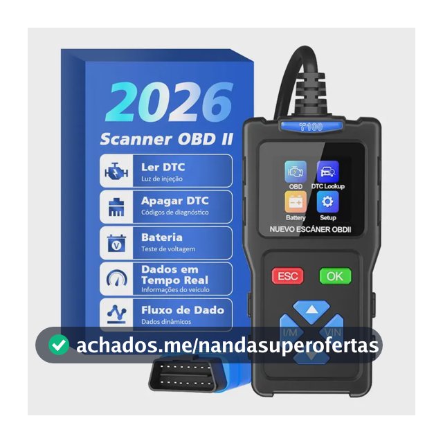 Scanner Automotivo Obd2 Diagndstico Profissional Portugues