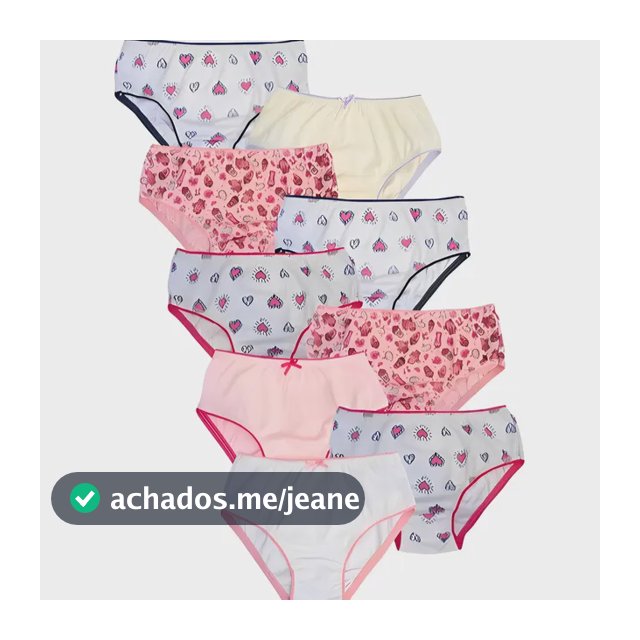12 Calcinha Infantil Algodão Tradicional Criança Premium