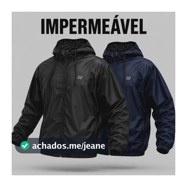 Corta Vento Masculina Impermeável Semi Forrada Jaqueta