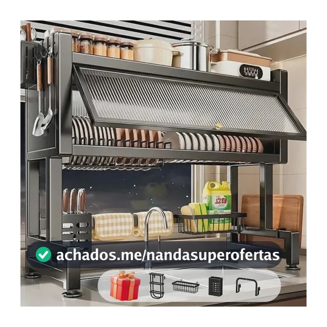 75cm Escorredor De Louça Pratos Organizador De Pia Cozinha