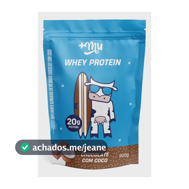 Whey protein +Mu Coco Refil em pó x 900g